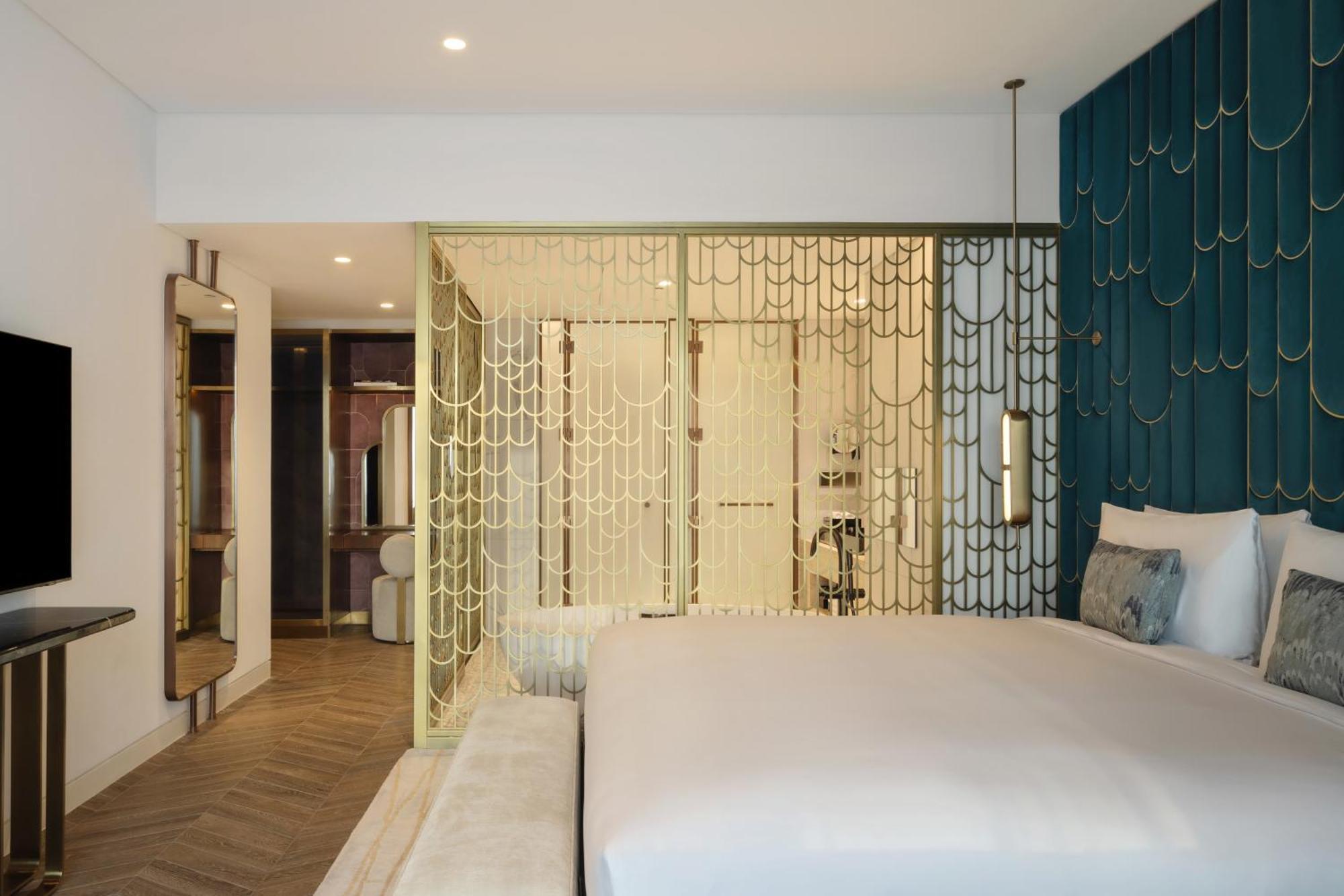 So/ Uptown Dubai Hotel Ruang foto A bedroom at the hotel